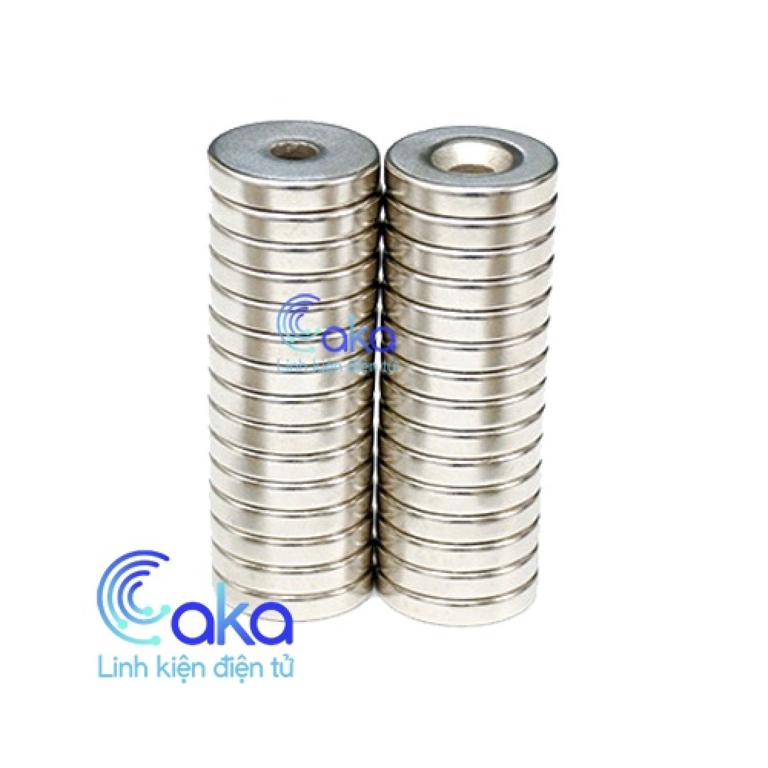 Nam châm đất hiếm tròn có lỗ 20x3mm lỗ 5mm
