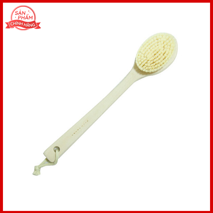 Bàn chải chà lưng Aisen Nhật Bản cao cấp, cán gỗ không thấm nước loại dài BY411