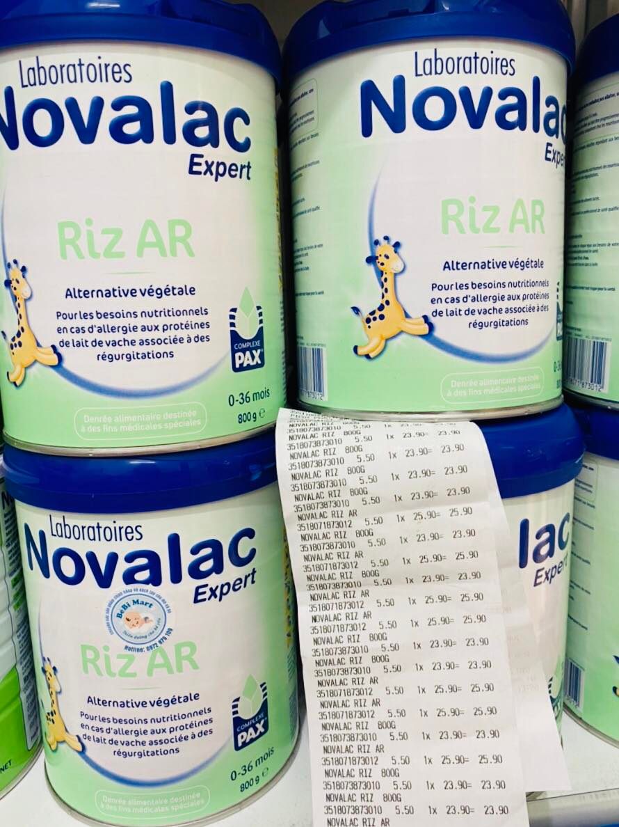 Sữa Novalac Riz AR Pháp 800gr (dành cho bé dị ứng sữa bò)