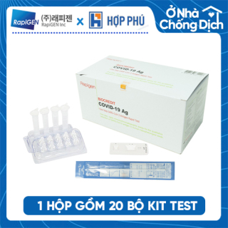 1 Hộp Kit Test Tại Nhà - Xét Nghiệm Nhanh COVID-19 Ag BioCredit- Hàn Quốc (Hộp 20 Kit) thumbnail