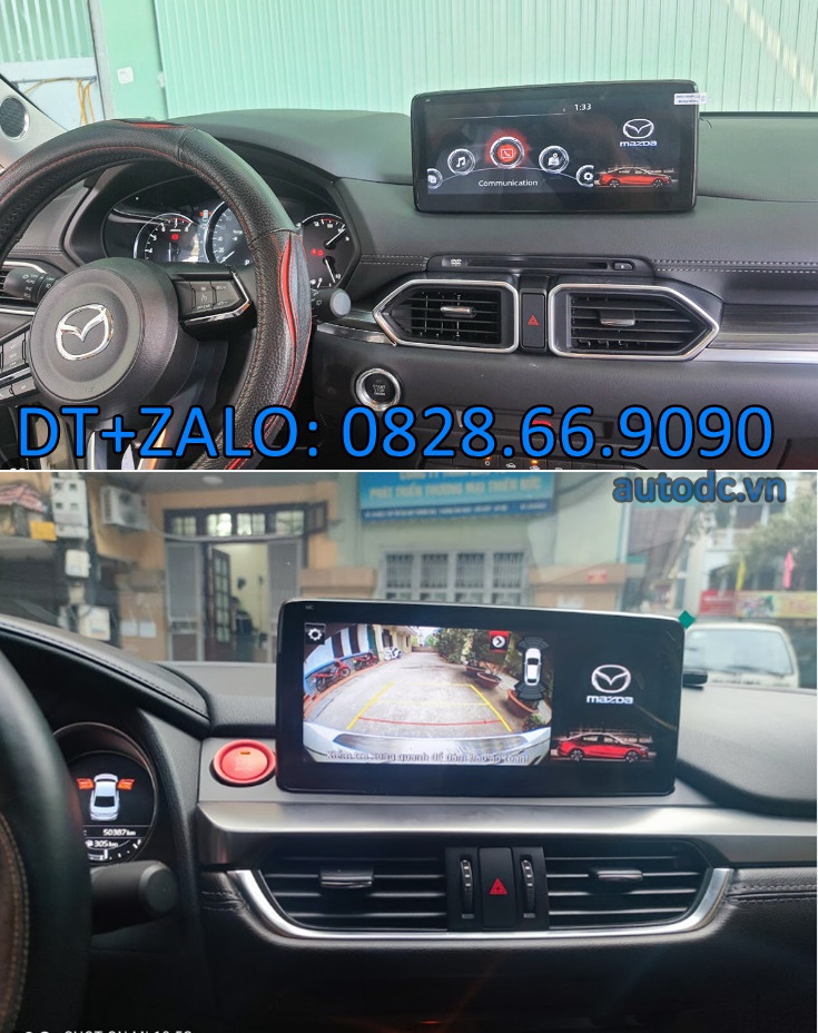 Màn hình android 10,25 inch lắp xe mazda 2/3/6/cx5 - kích thước và cấu hình siêu khủng liền cam 360