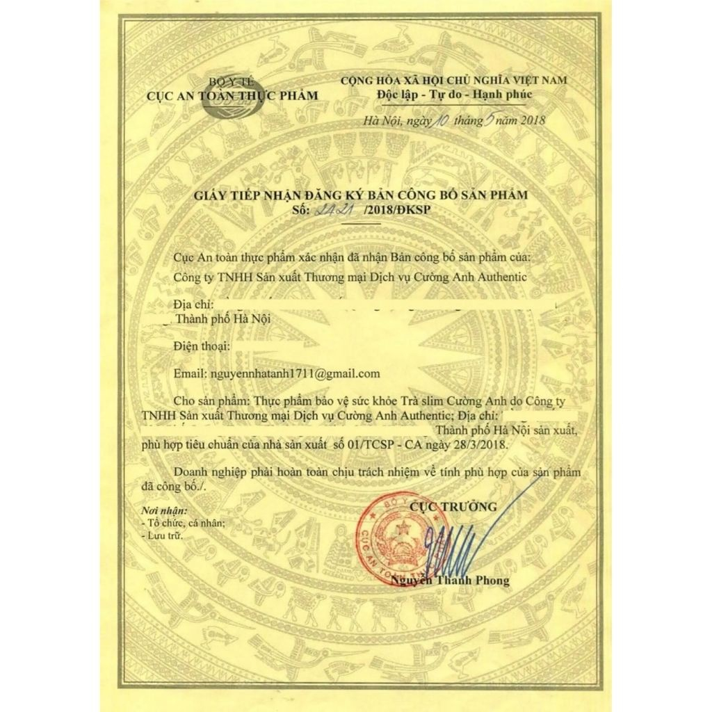 Trà giảm cân SLIM BE Chính Hãng