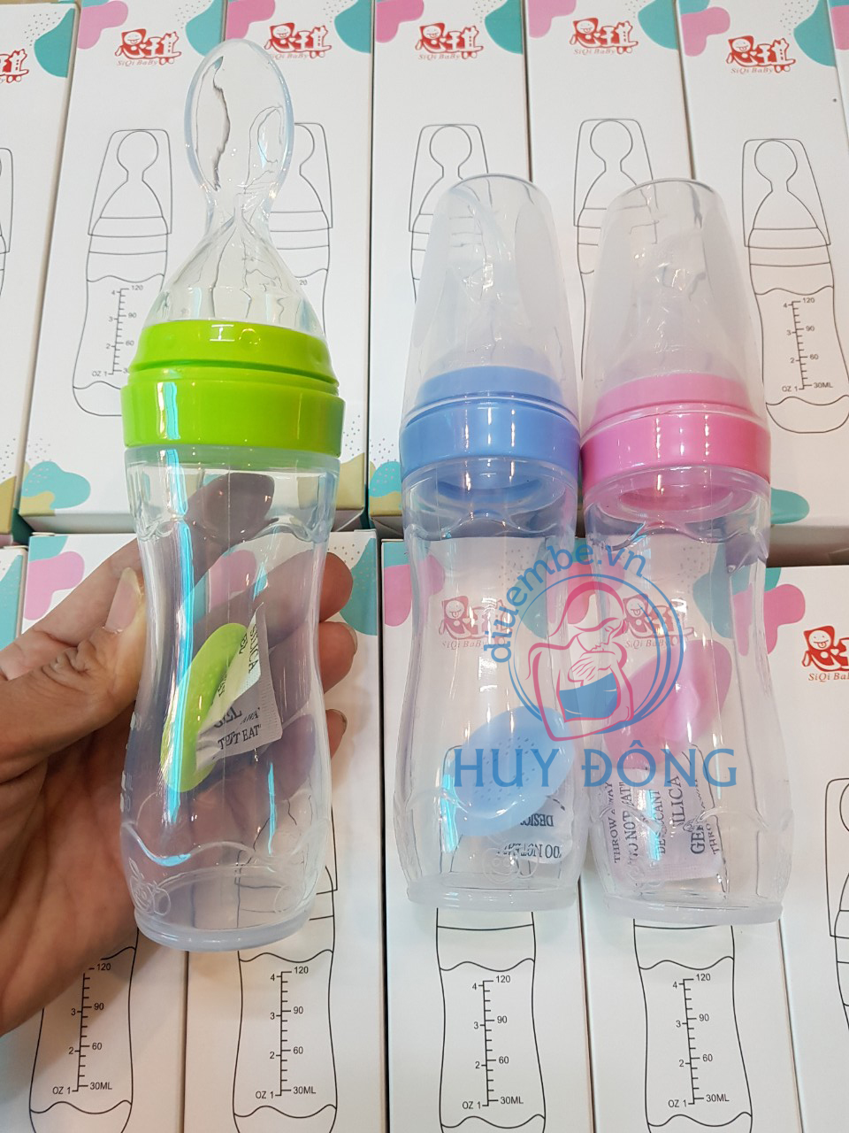 BÌNH THÌA SILICON ĂN DẶM CHO BÉ