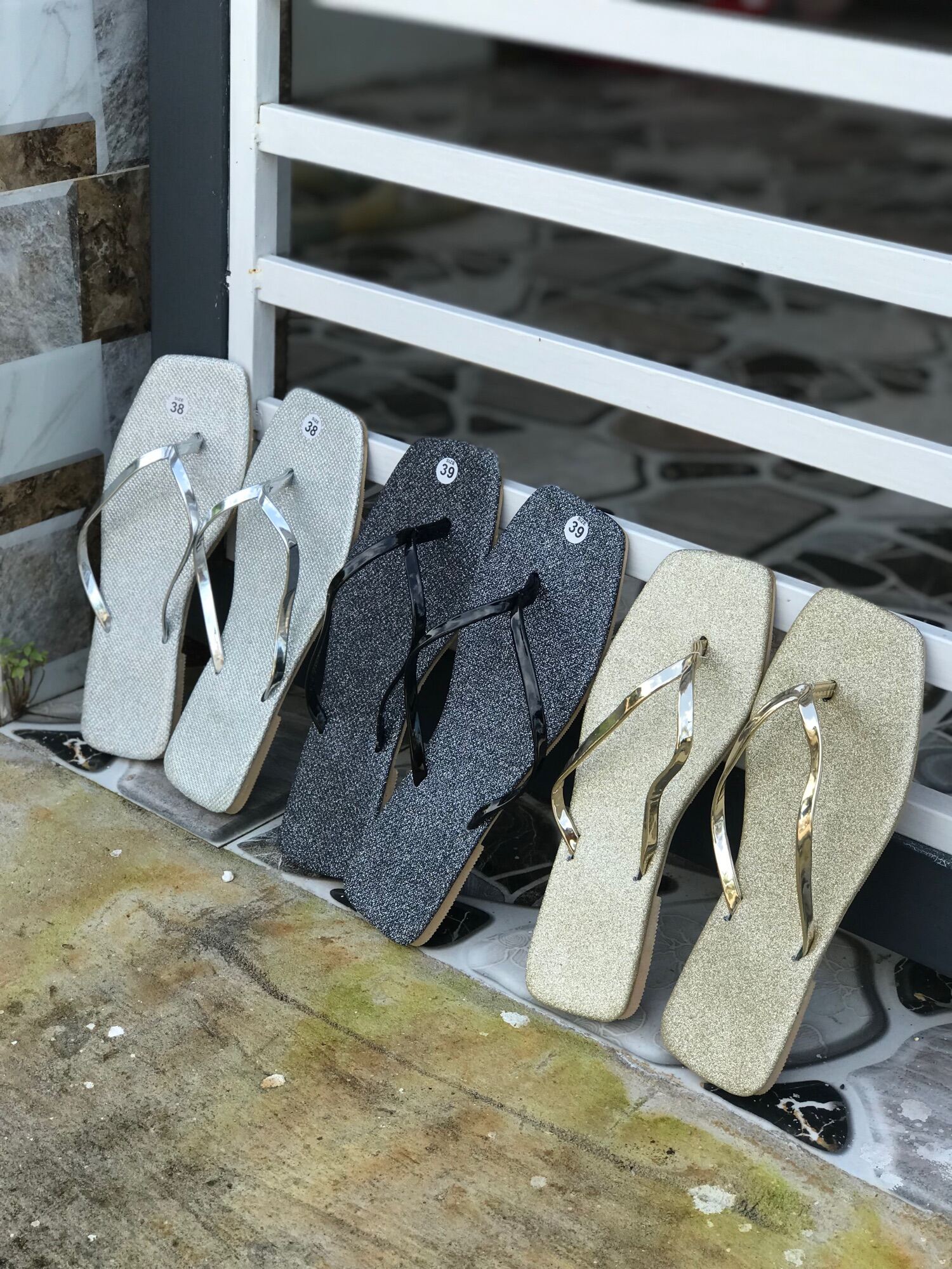 (CÓ BIGSIZE 36-42) DÉP KẸP NỮ KIM SA LẤP LÁNH