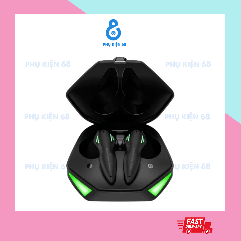 Tai Nghe Bluetooth Gaming K86 CAO CẤP Có Đèn LED cho độ trễ CỰC THẤP khi chơi game ( chỉ khoảng 0.04s ) , Có micro Đàm Thoại , BASS Cực Hay