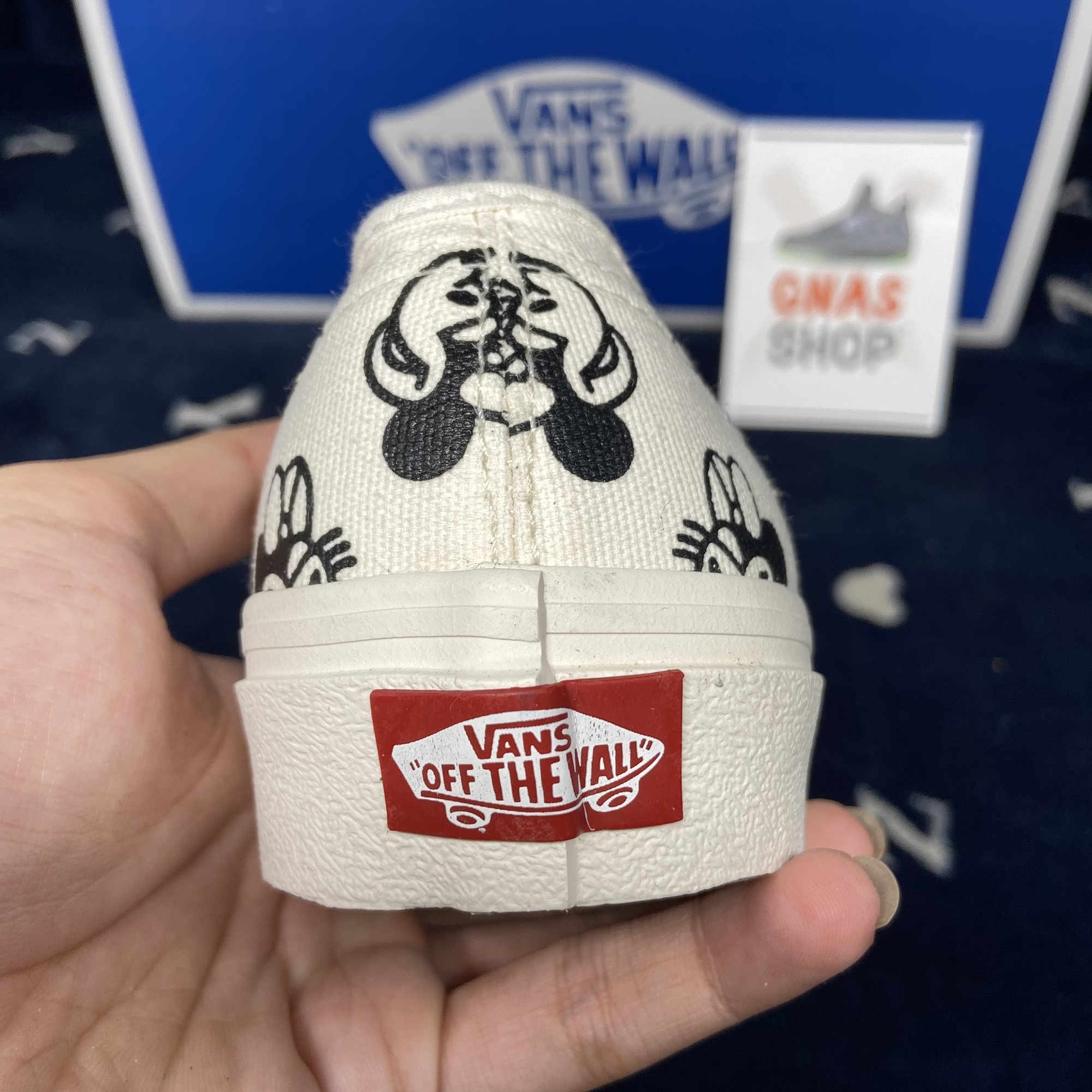 [HCM]Giày thể thao nữ Vans Mickey trắng đen chuẩn 1:1