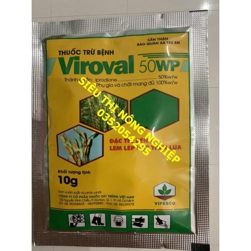 Trừ bệnh nấm bồ hóng thanh long - Viroval 50WP gói 10gr