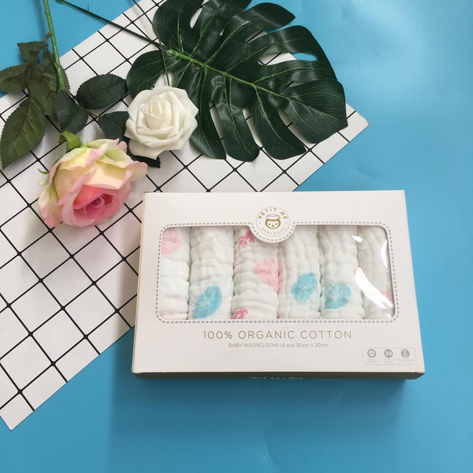 Set khăn sữa Petit Me [set 6c]