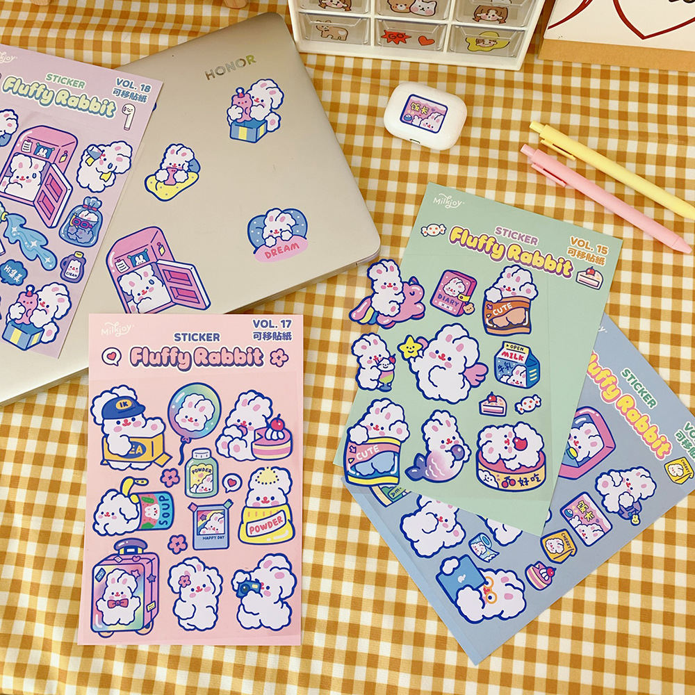 Set Sticker mẫu mới S49 màu tím mộng mơ