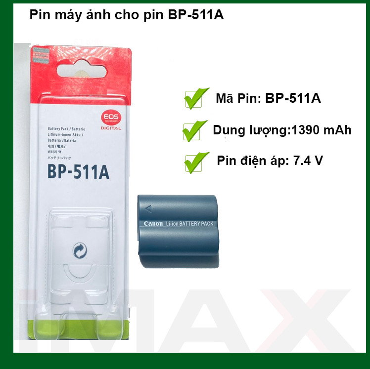 Pin thay thế pin máy ảnh bp-511a