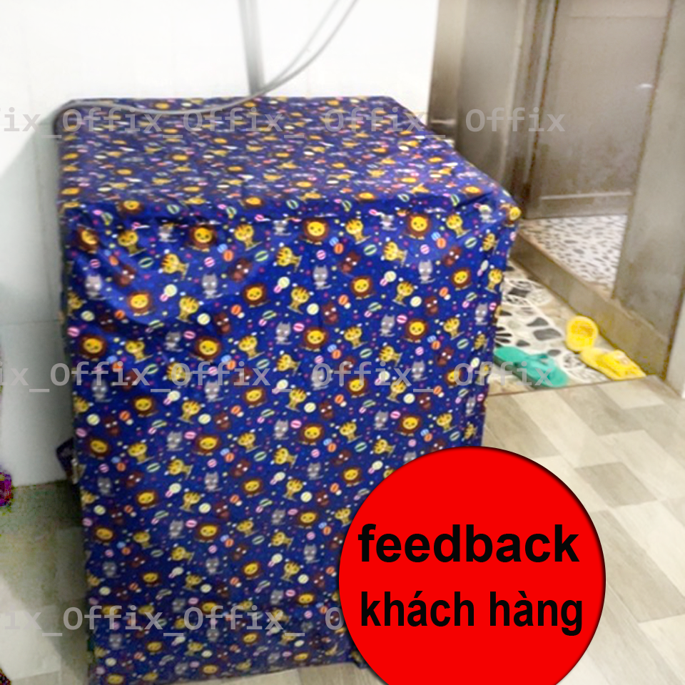 Áo trùm máy giặt Siêu Dày, Siêu bền (Giao hoa văn con vật ngẫu nhiên) (giao màu ngẫu nhiên)