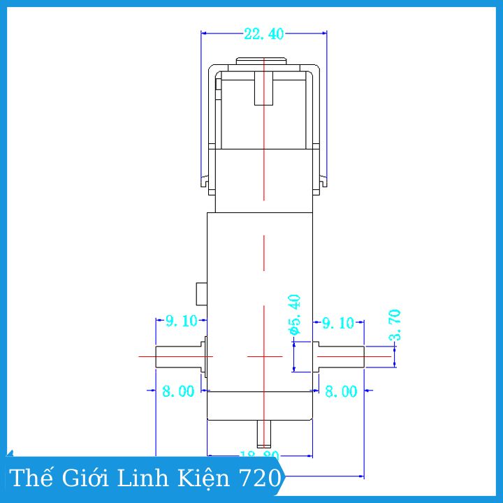 Động cơ giảm tốc vàng 3v-9v chế xe mô hình
