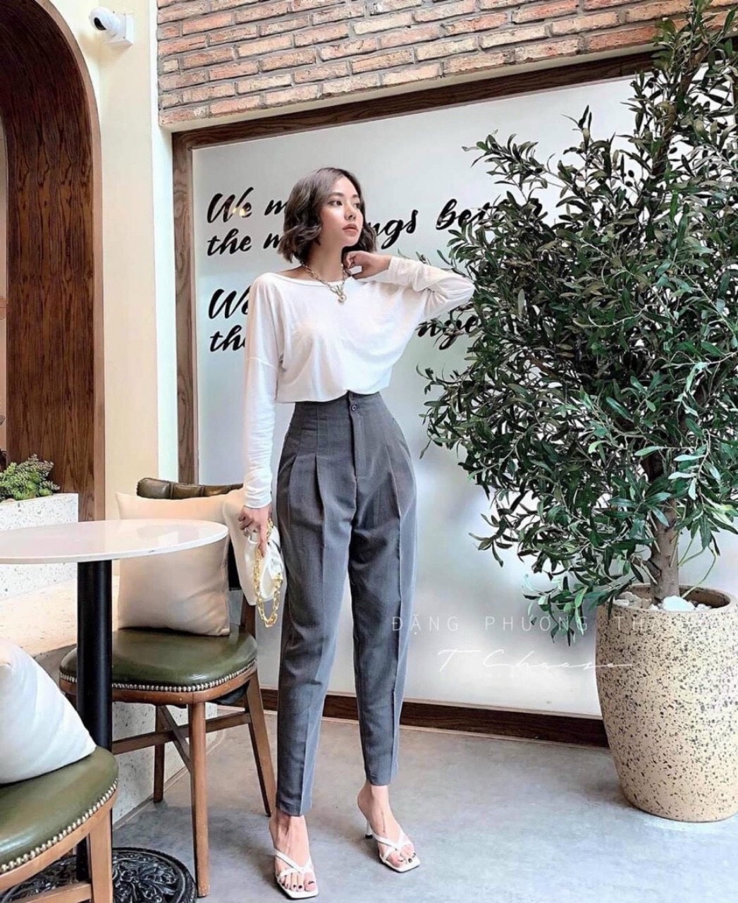 Quần Baggy 2 Khuy Cạp Liền Mẫu Mới Mã457