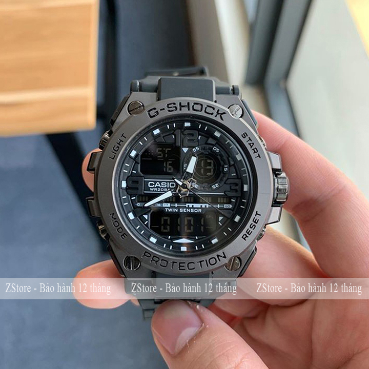 Đồng hồ thể thao GTS8600 viền thép, chống nước đa năng, đồng hồ kim điện tử nam bản đặc biệt, bảo hành 12 tháng [Tặng pin dự phòng]