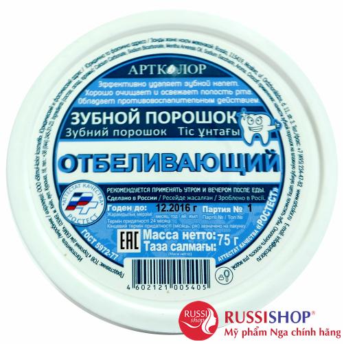 Bột Tẩy Trắng Răng Nga Hàng chuẩn 75gr