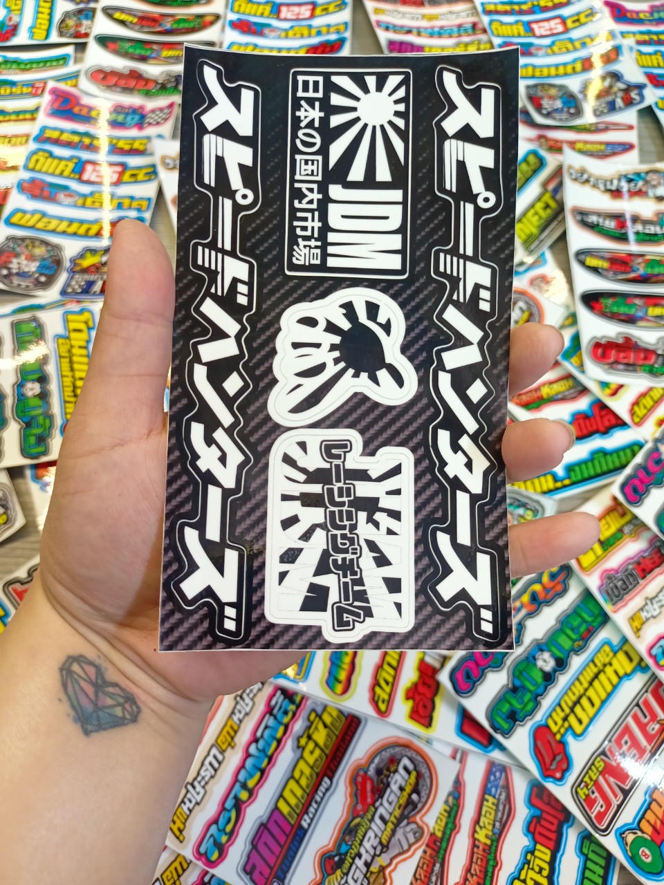 TEM SET STICKER JDM DÁN TRANG TRÍ XE