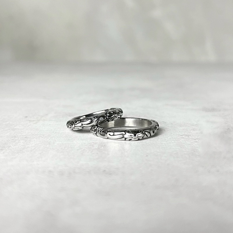 NHẪN CHROME HEART THÉP TITAN 24