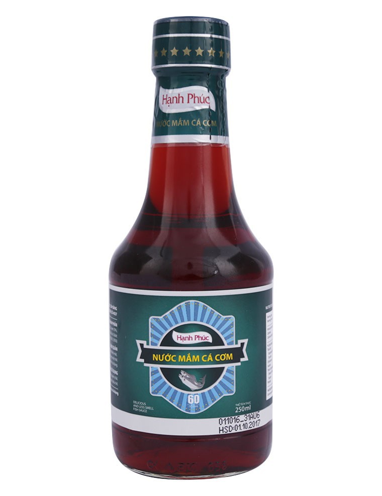Nước Mắm Hạnh Phúc 60 Độ Đạm (250ml/chai) date mới