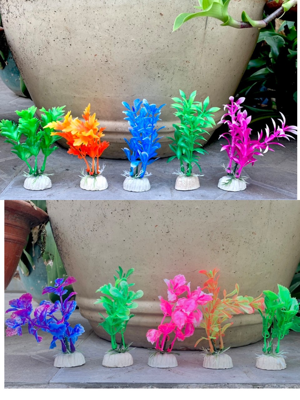 [HCM]Bộ 10 Cây Trang Trí Bể Cá Size Mini (Khoảng 12cm x 5cm Mỗi Cây) - Đồ Trang Trí Hồ Cá.