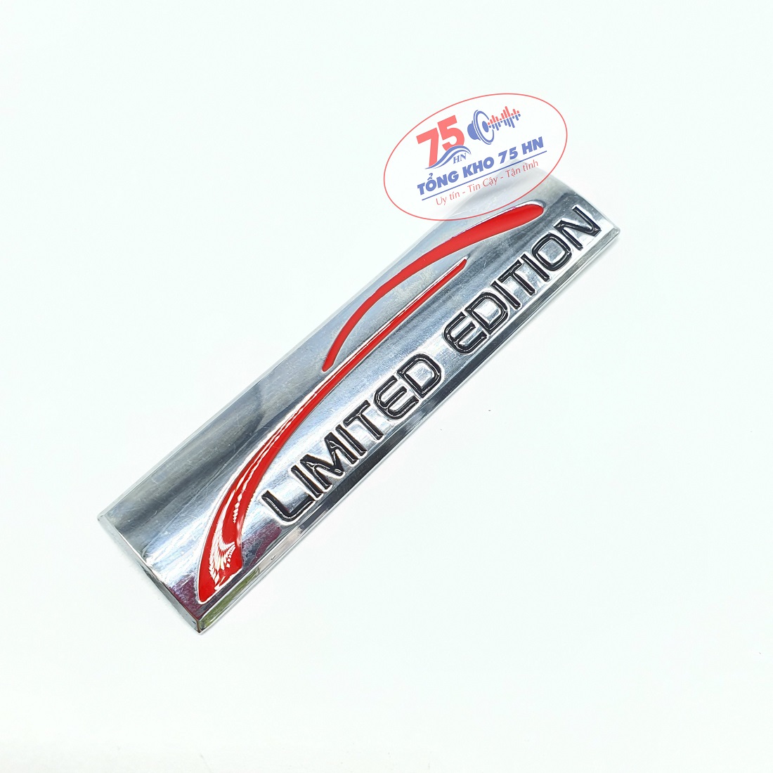 Miếng dán trang trí xe ô tô, xe máy - Tem chữ LIMITED EDITION - chất liệu hợp kim