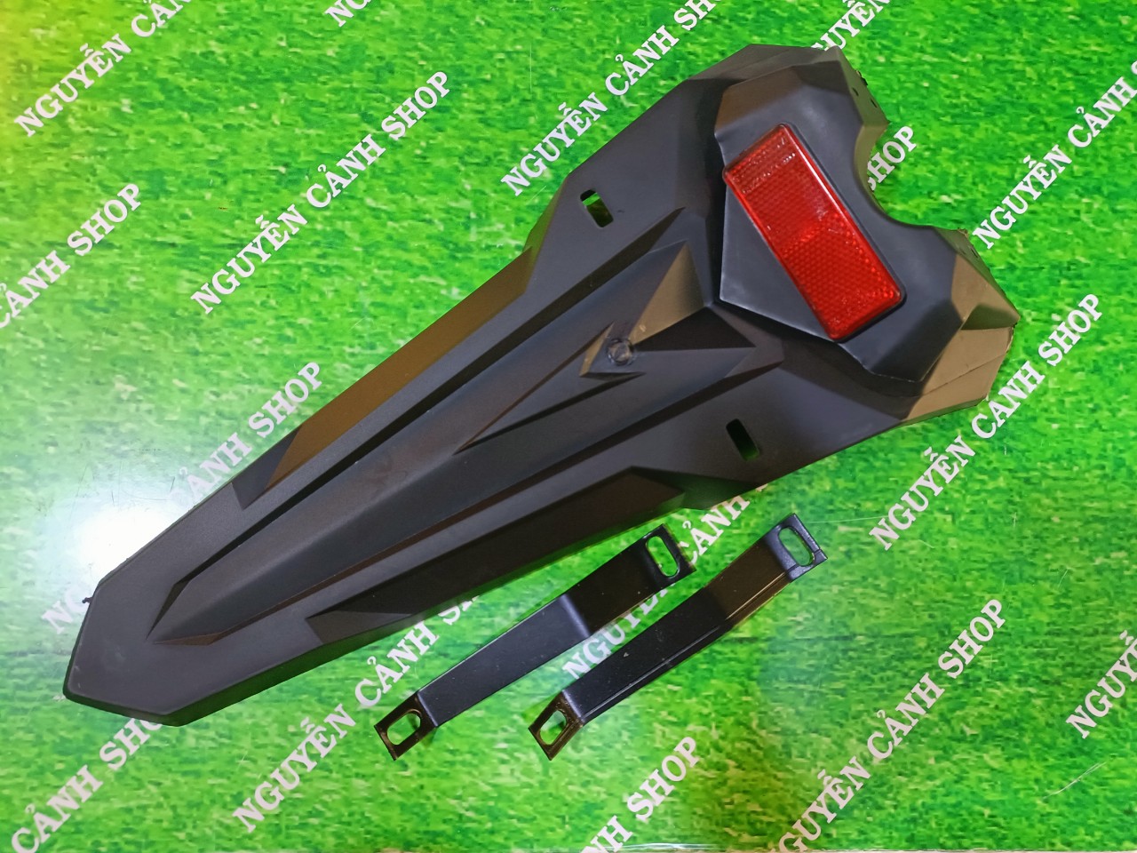 Dè sau / đuôi biển số raider fi kiểu fz + pát sắt chống rung