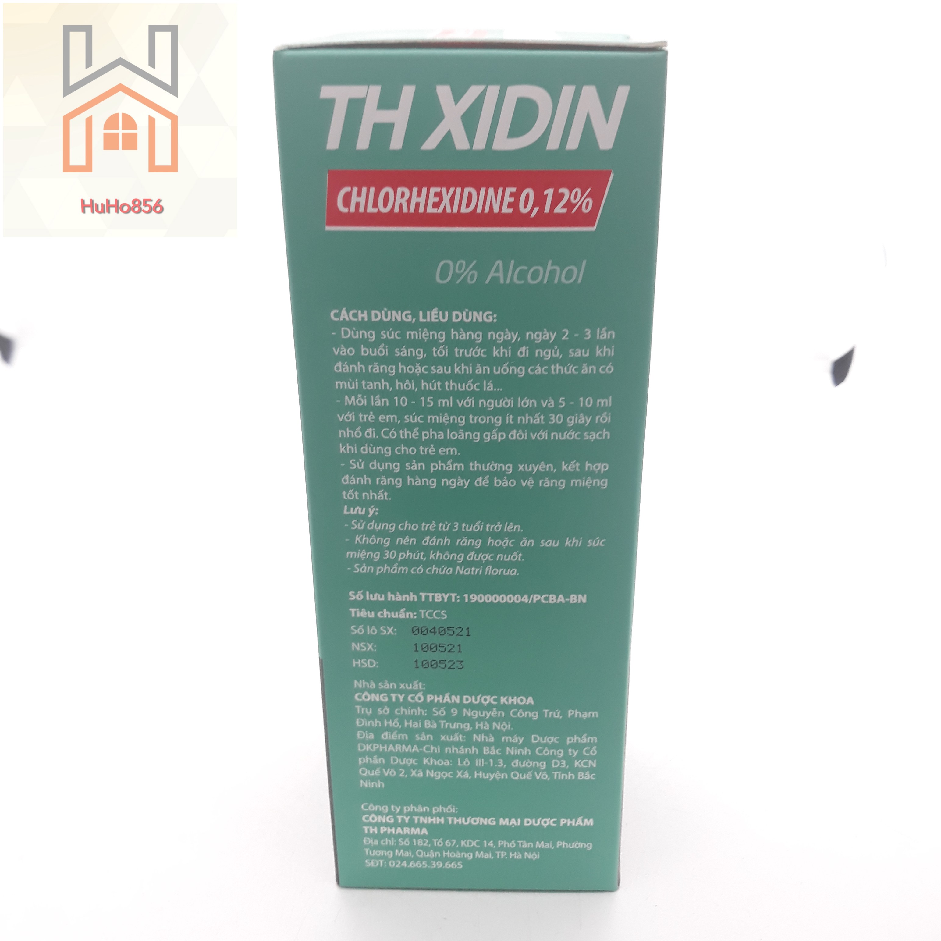 Nước Súc Miệng Họng TH XIDIN 250ml