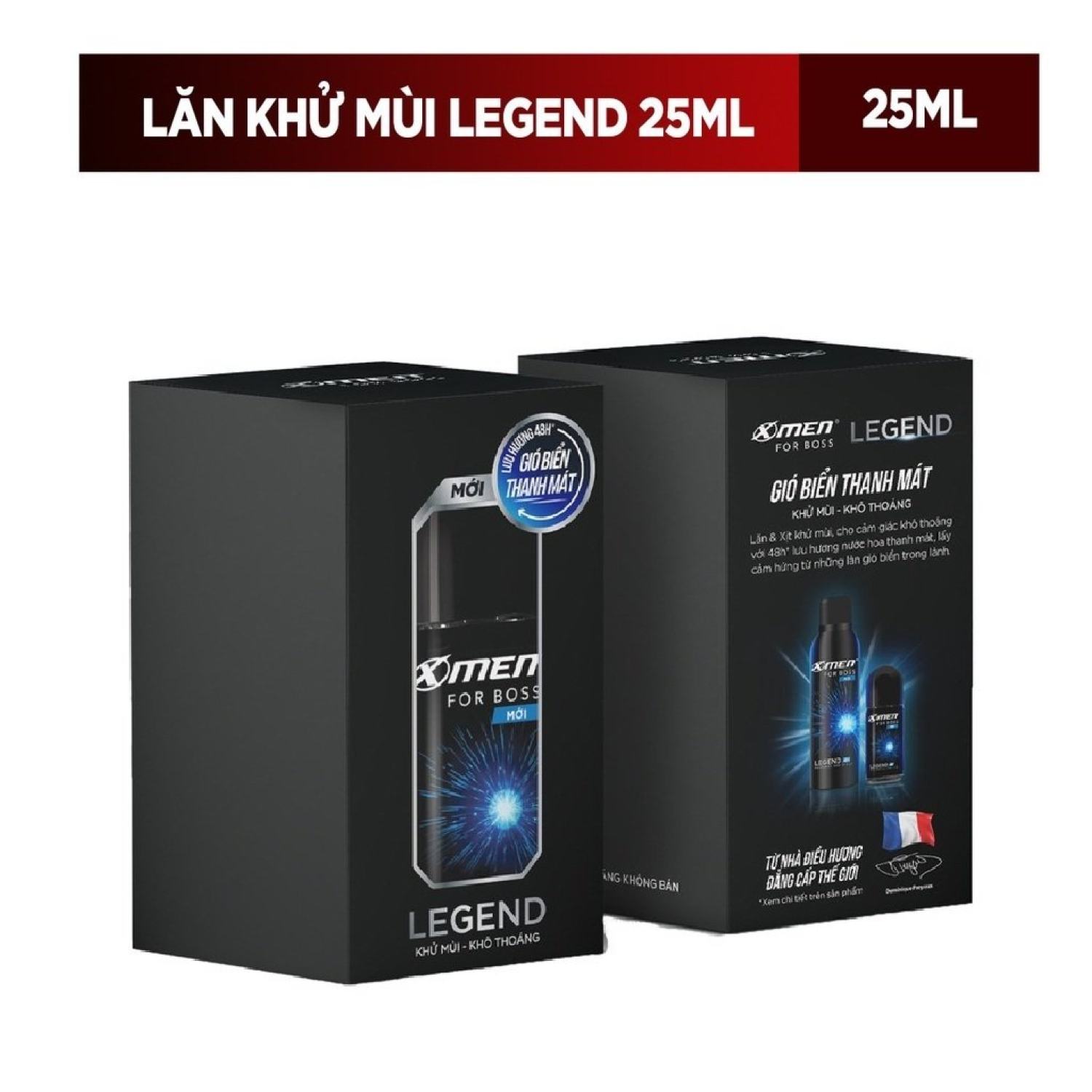 Lăn khử mùi X-men For Boss Legend 25ml/chai