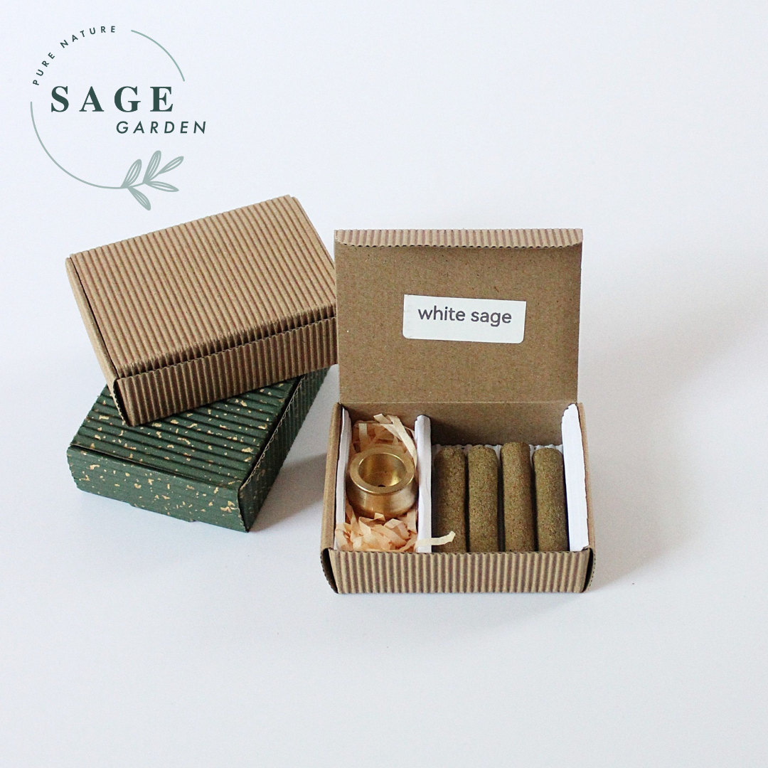 THANH HƯƠNG NÉN 5cm (Palo Santo, White Sage, Cedar)_SAGE GARDEN