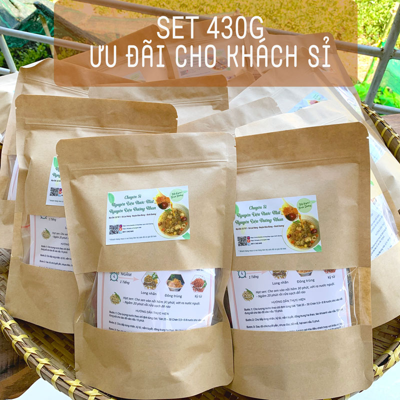 Chè Dưỡng Nhan  Set dưỡng nhan kèm công thức nấu chuẩn vị