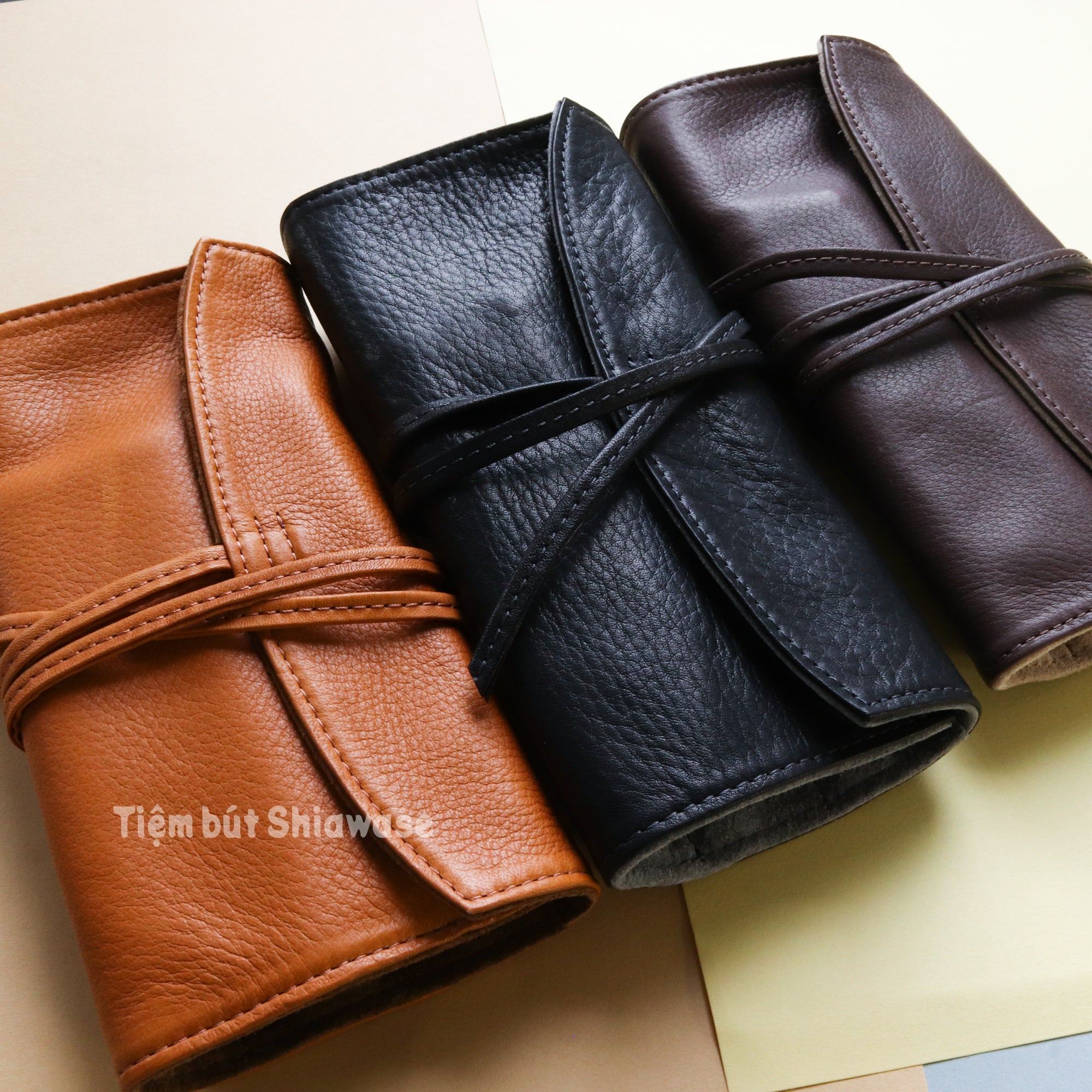 Bao Da Đựng Bút - Loại 5 Bút - Pilot Pensemble - Roll Case