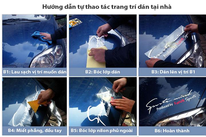 Tem dán xe hơi Sport Mind (Màu đen đỏ)