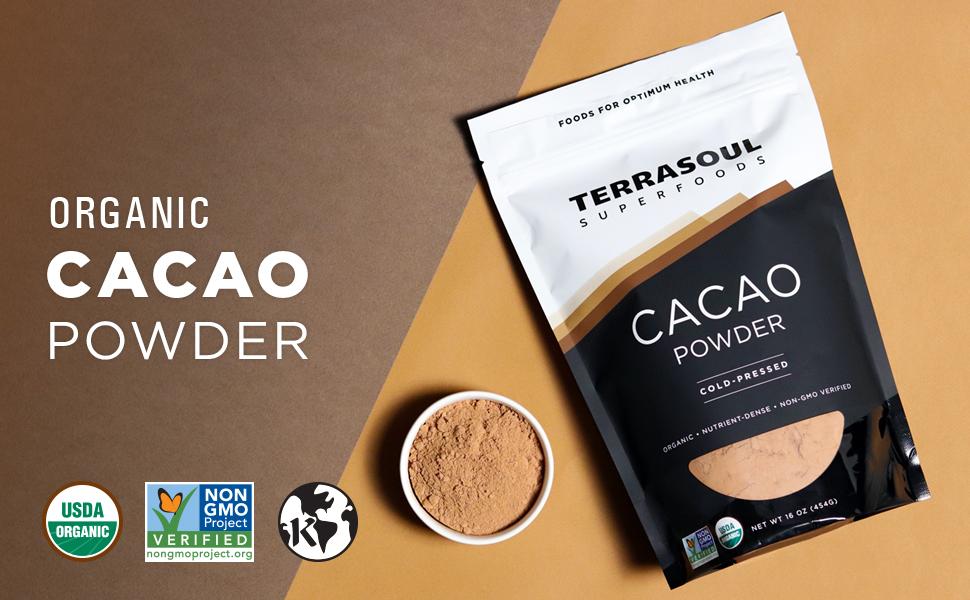[Hoàn Tiền 15%]Bột Cacao Nguyên Chất Hữu Cơ ép lạnh 454gr