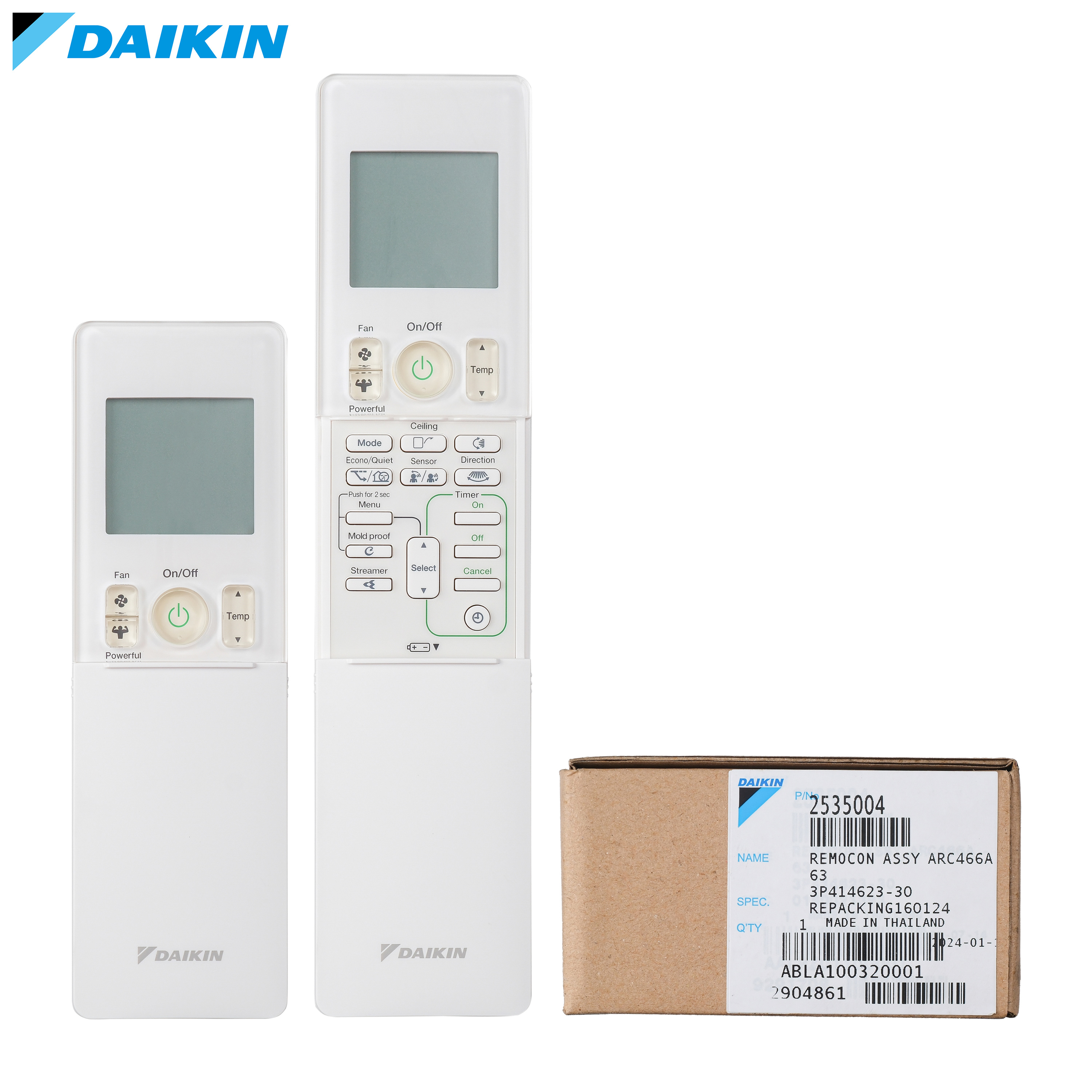 Điều khiển điều hòa Remote ARC466A63 cho máy điều hòa Daikin Remote Điều Hòa Chính