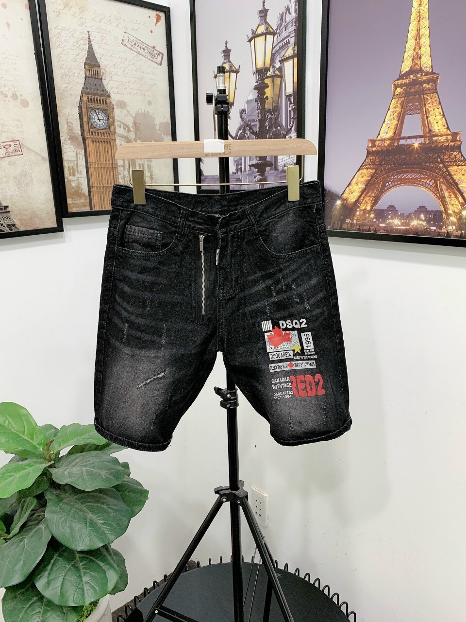 Quần short jean nam cao cấp hàng VNXK