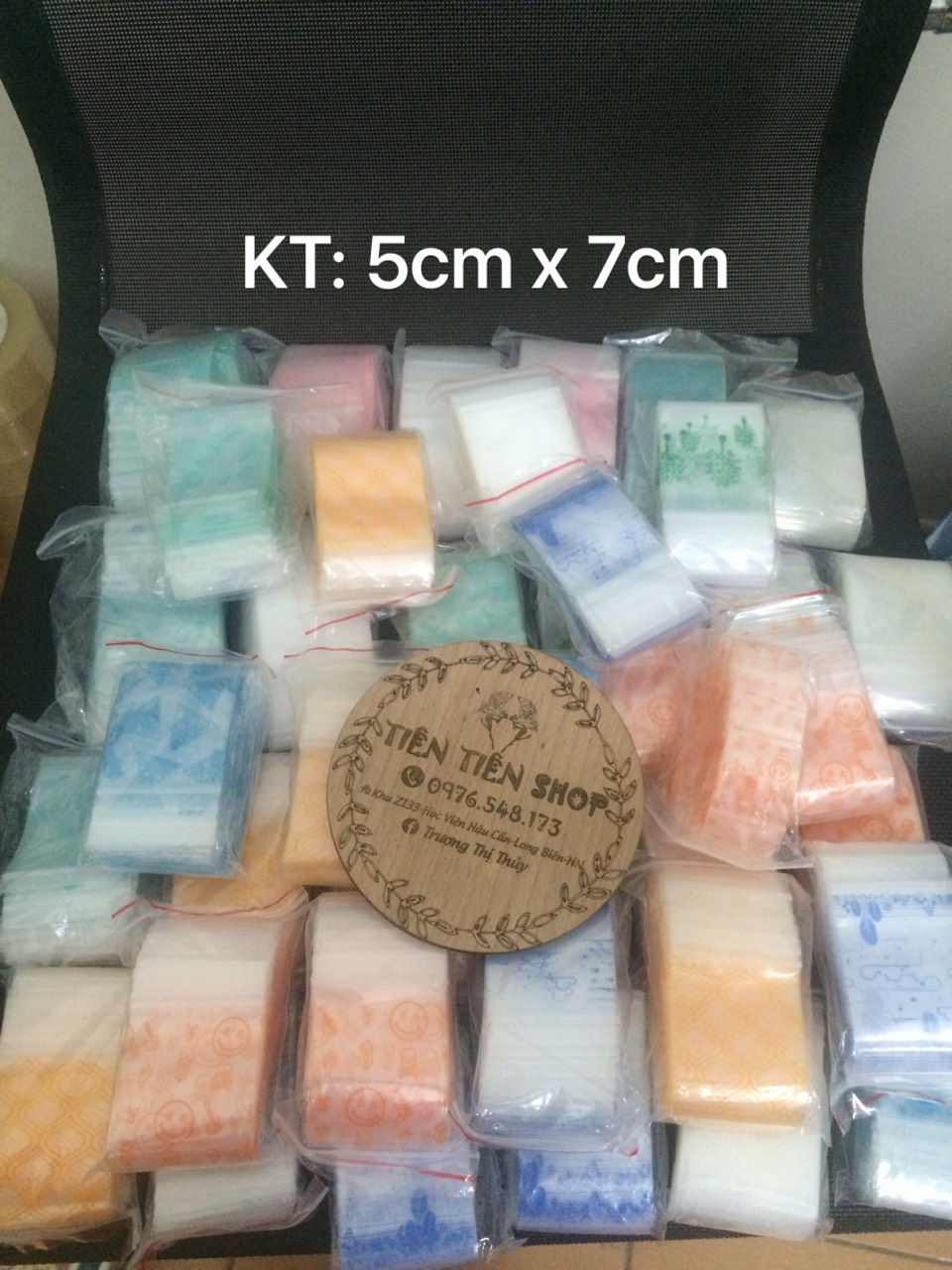 50c túi zip nhiều màu 5x7