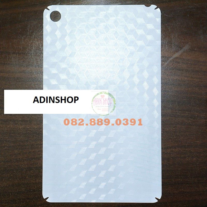 Miếng dán mặt lưng skin carbon Xiaomi Mi Pad 4/ 4 Plus trong đen