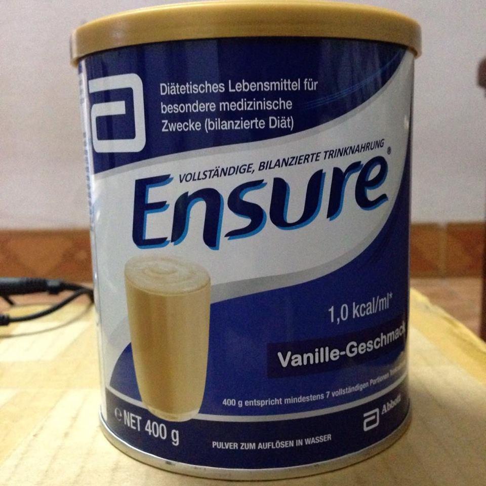 Sữa Ensure Đức hộp 400g Đức Hương Vanilla