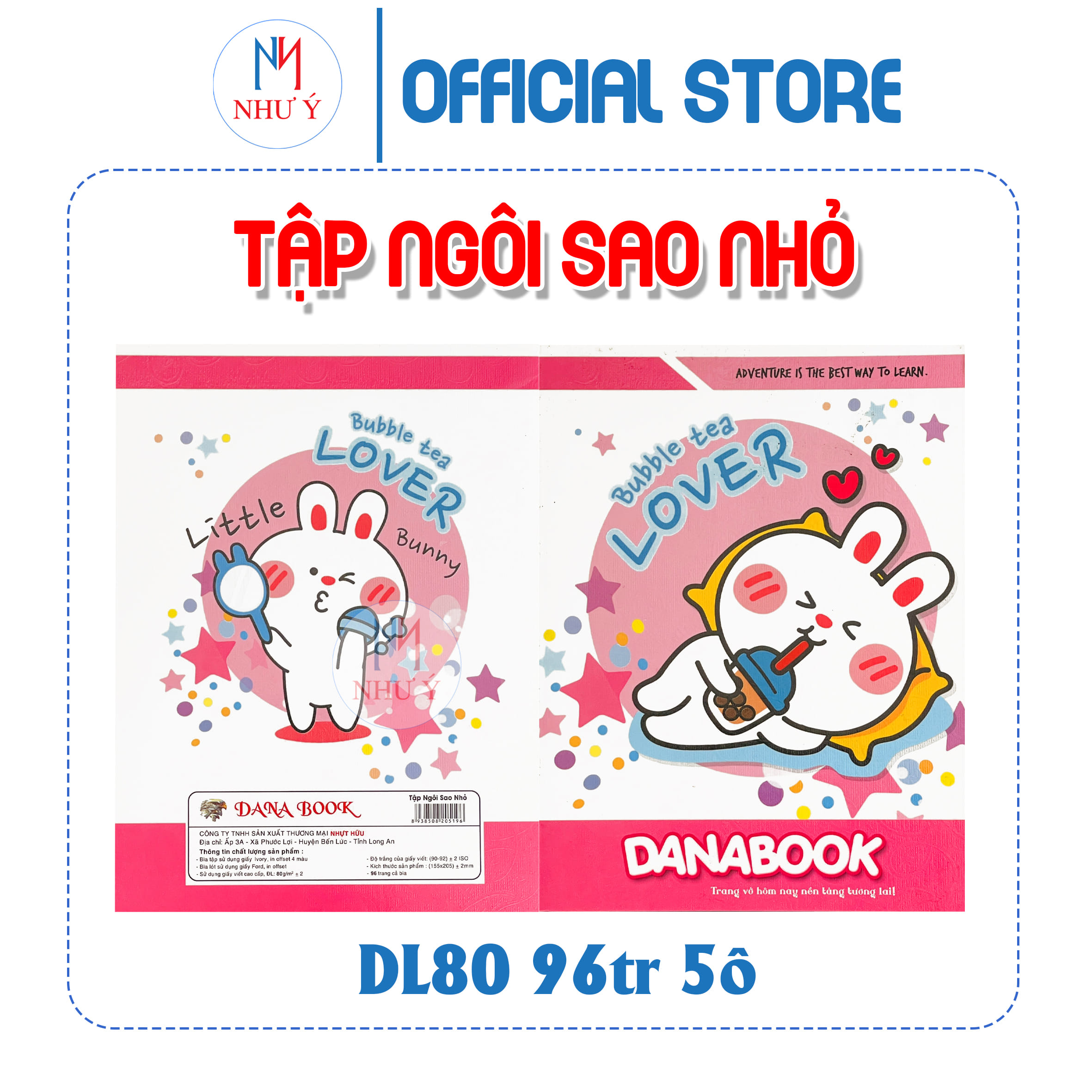 Tập Học Sinh 96 trang ABC DL 80 (4 ô ly - 5 ô ly)