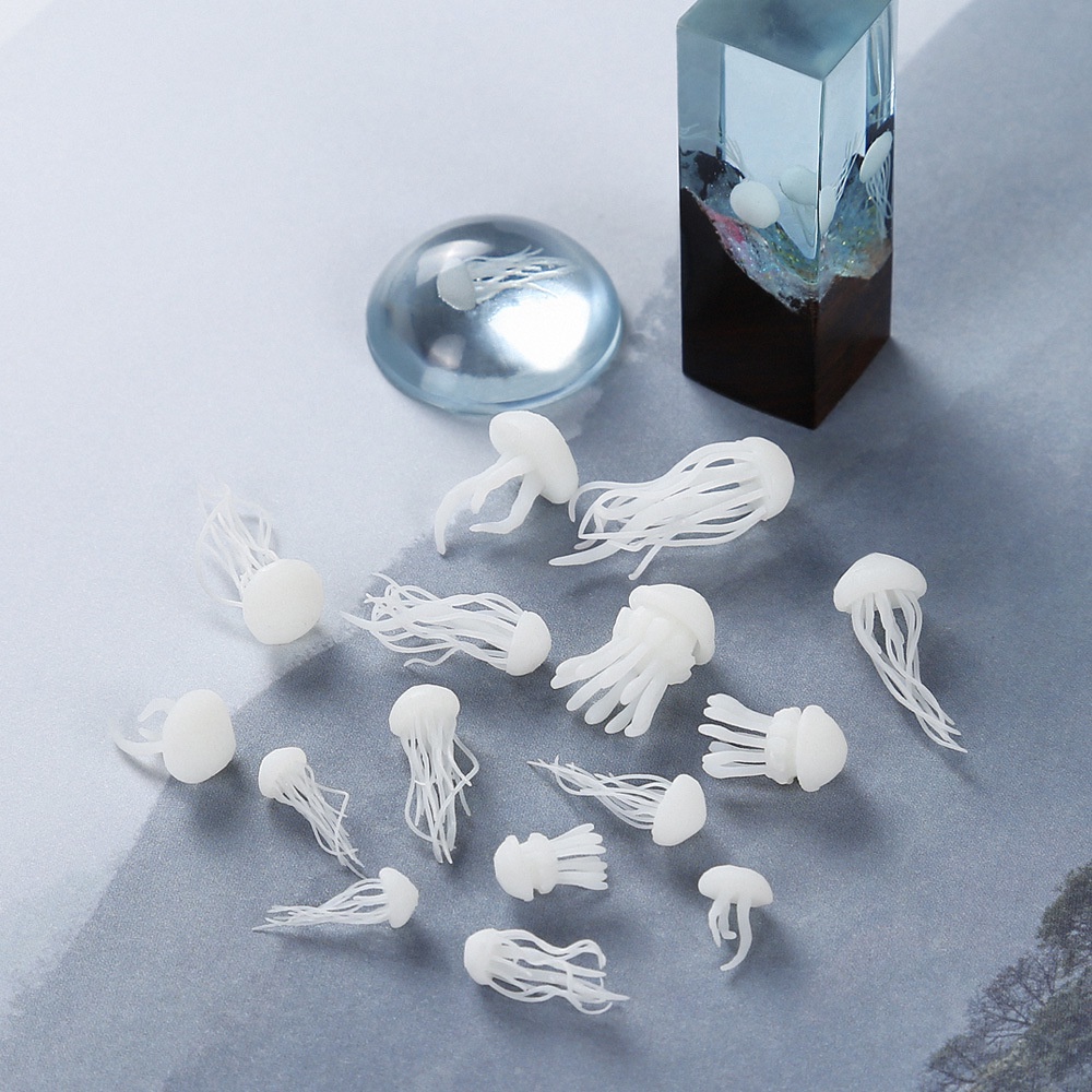 Mô hình sứa biển 3D trang trí resin