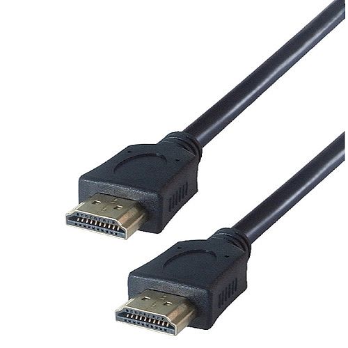 Dây HDMI đen tròn chuẩn 1.4 dài 1.5m.