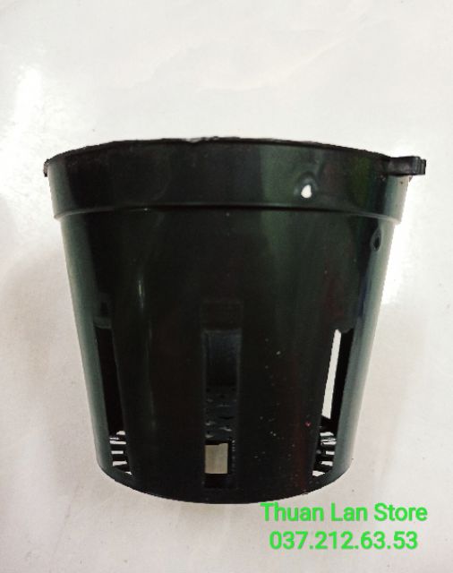 Set 10c Chậu Nhựa Đen Trồng Lan F14