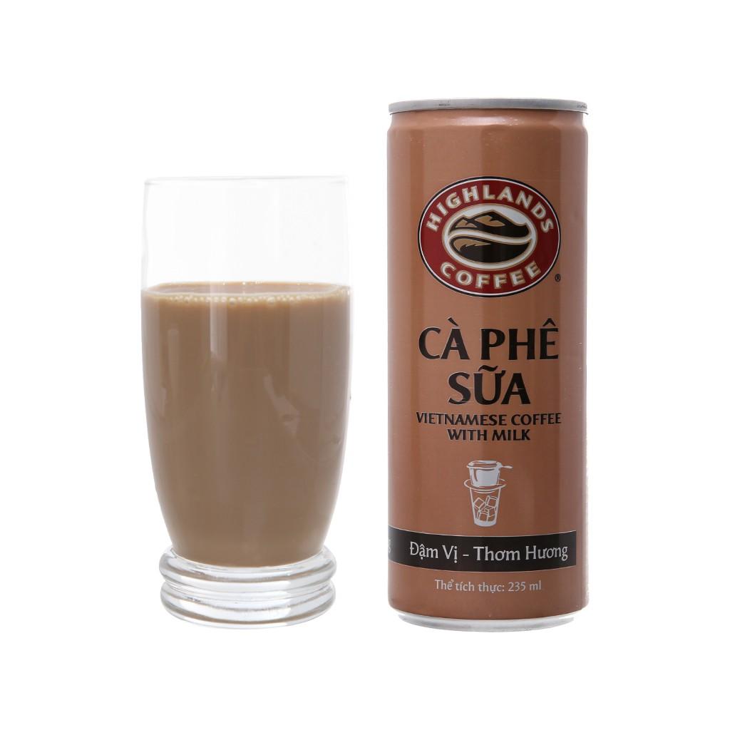 [Thùng 24 Lon] Cà Phê SỮA Highlands Coffee 185ml