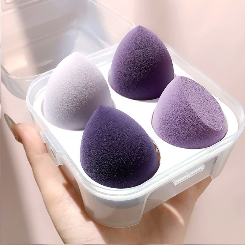 Hộp 4 bông mút tán kem nền