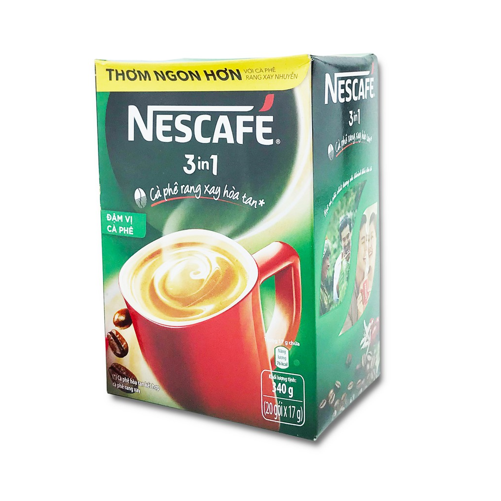Cà phê sữa hòa tan NestCafé 3 in 1 đậm vị cà phê (hộp 18 gói)