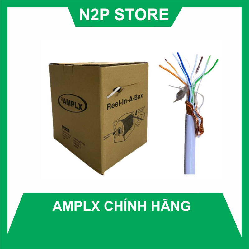 Thùng cáp mạng LAN UTP CAT 5E AMP LX 0704 Reel In A Box 305M