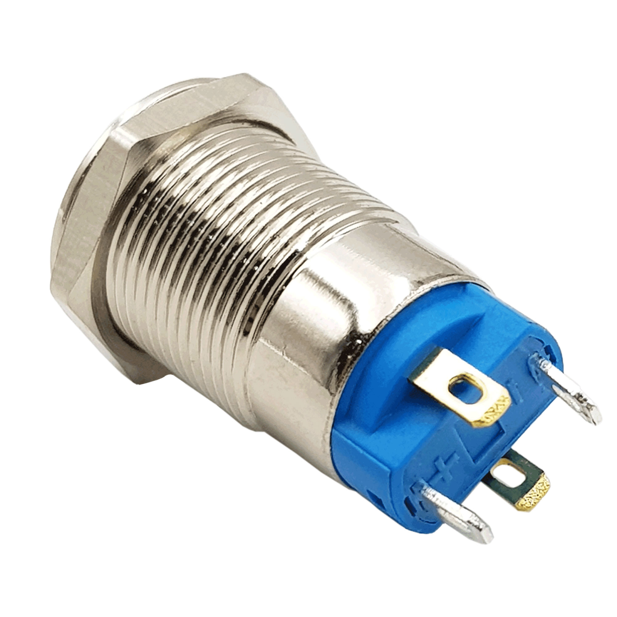 Nút nhấn tự giữ kim loại 12mm đỏ