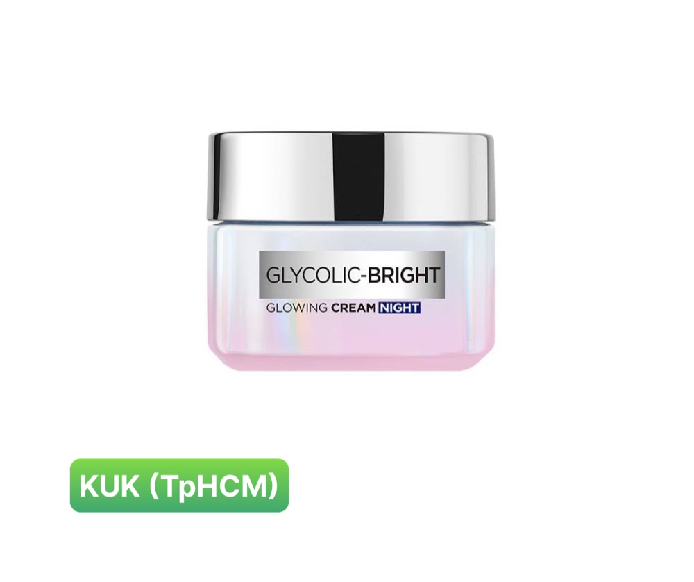 [HCM]Kem dưỡng da trắng mịn và giảm thâm nám ban đêm Loreal Paris White Glycoic Bright 50ml