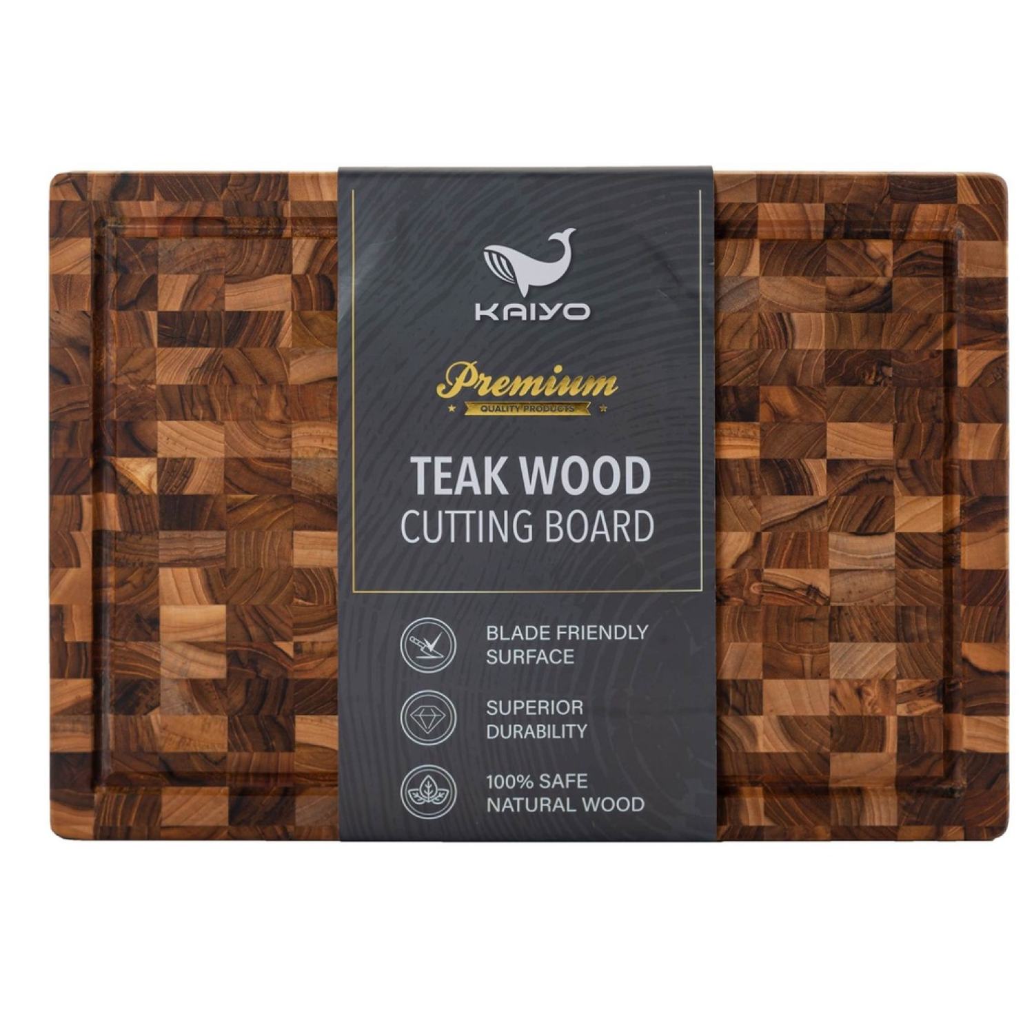 Thớt Gỗ Teak Đầu Cây KAIYO Thớt Siêu Bền Của MASTER CHEF