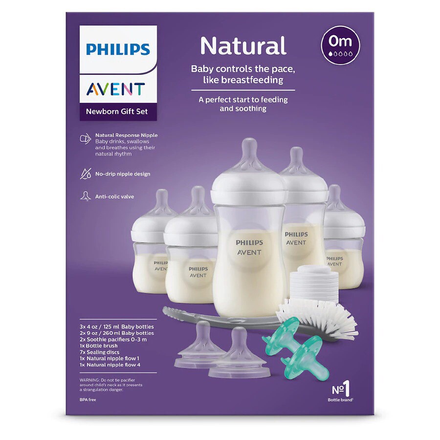 SET 5 BÌNH SỮA AVENT REPONSE 125ML - 260ML VÀ PHỤ KIỆN (MẪU MỚI 2022 )