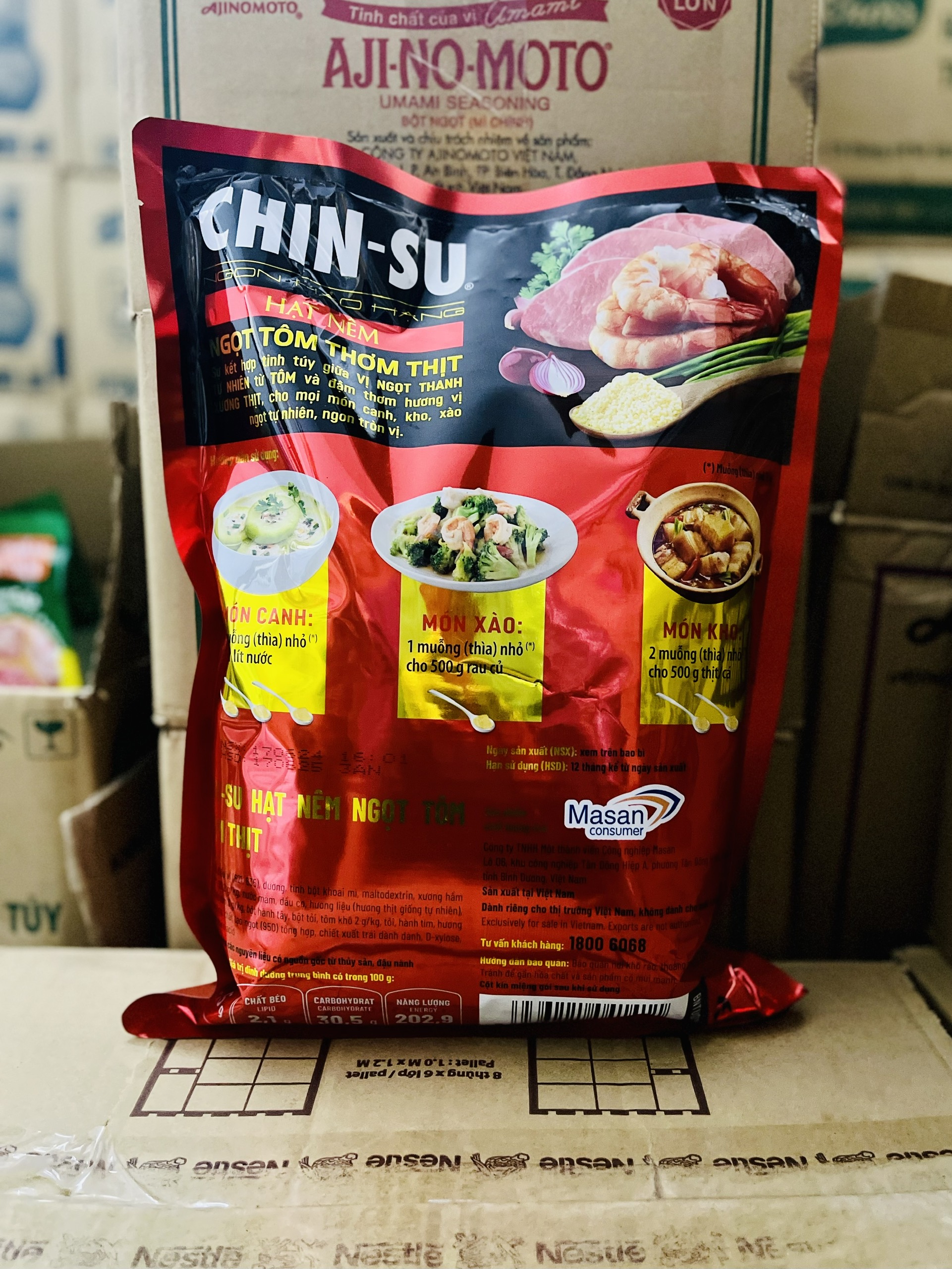 (MẪU MỚI) Hạt nêm Knorr/Chinsu gói (1.8kg)